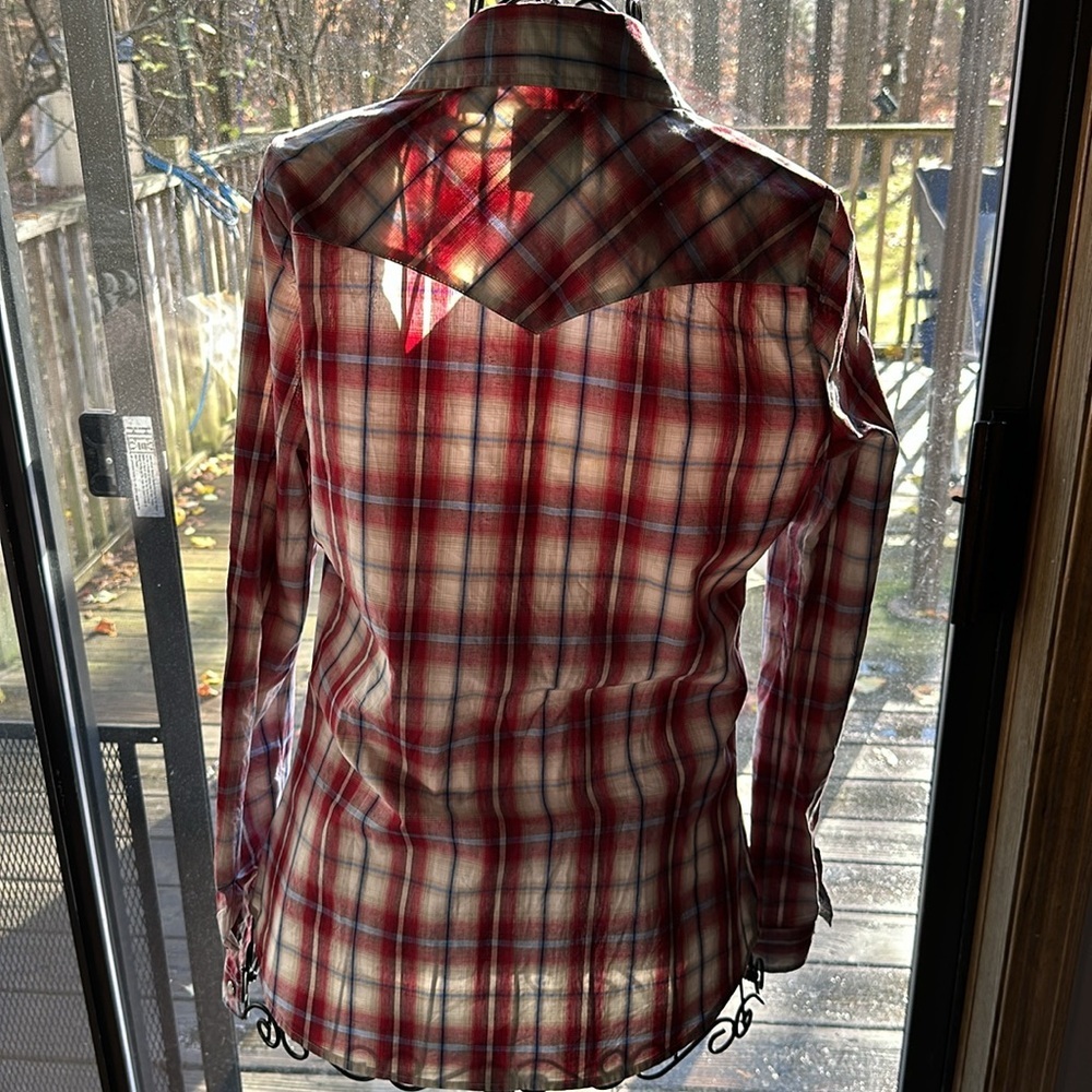This Roper Vintage Dobby Plaid Western - Picture 6 of 7